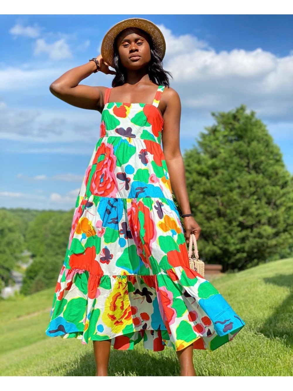 J. Crew Floral Tiered Maxi Dress - Multicolor - Picture 4 of 5